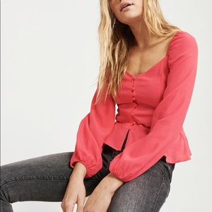 Abercrombie & Fitch buttoned up blouse, new w tag